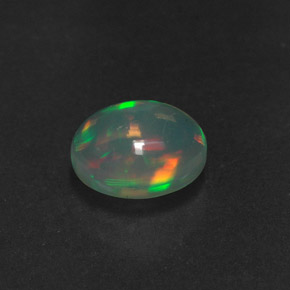 0,92 ctw natürlicher mehrfarbiger Opal, Transparent, Transparent / Lichtdurchlässig