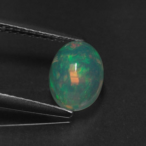 1,07 ctw natürlicher mehrfarbiger Opal, Transparent, Transparent / Lichtdurchlässig