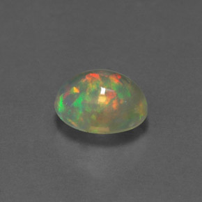 1,11 ctw natürlicher mehrfarbiger Opal, Oval Schliff, Transparent