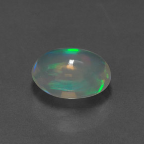 1,28 ctw natürlicher mehrfarbiger Opal, Oval Schliff, Transparent