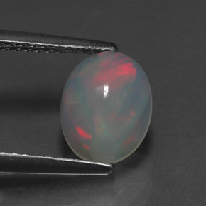 1,24 ctw natürlicher mehrfarbiger Opal, Transparent, Transparent / Lichtdurchlässig