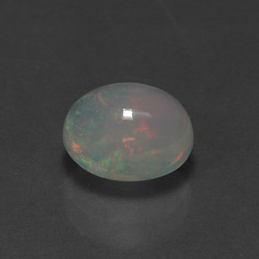 1,20 ctw natürlicher mehrfarbiger Opal, Transparent, Transparent / Lichtdurchlässig