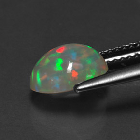 1,37 ctw natürlicher mehrfarbiger Opal, Transparent, Transparent / Lichtdurchlässig