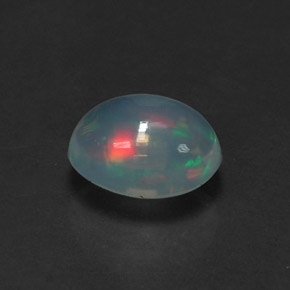 1,01 ctw natürlicher mehrfarbiger Opal, Oval Schliff, Transparent