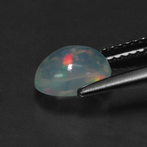 1,01 ctw natürlicher mehrfarbiger Opal, Oval Schliff, Transparent