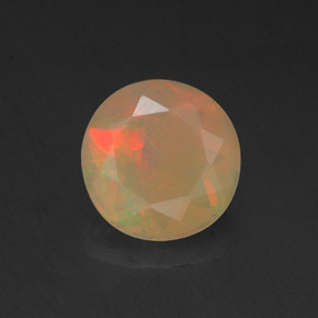 0,73 ctw natürlicher mehrfarbiger Opal, Transparent, Transparent / Lichtdurchlässig
