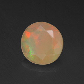 0,73 ctw natürlicher mehrfarbiger Opal, Transparent, Transparent / Lichtdurchlässig
