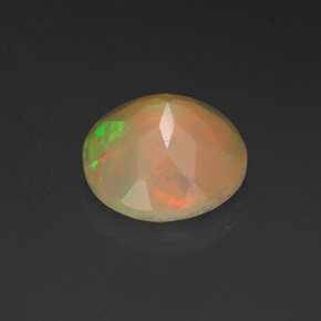 0,73 ctw natürlicher mehrfarbiger Opal, Transparent, Transparent / Lichtdurchlässig