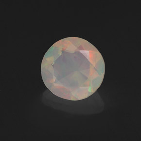 0,58 ctw natürlicher mehrfarbiger Opal, Transparent, Transparent / Lichtdurchlässig