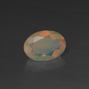 0,45 ctw natürlicher mehrfarbiger Opal, Transparent, Transparent / Lichtdurchlässig