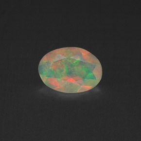 0,37 ctw natürlicher mehrfarbiger Opal, Transparent, Transparent / Lichtdurchlässig