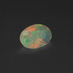 0,37 ctw natürlicher mehrfarbiger Opal, Transparent, Transparent / Lichtdurchlässig