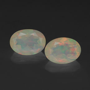  ct natürliche mehrfarbiger Opal-Edelsteine, Transparent, Transparent / Lichtdurchlässig