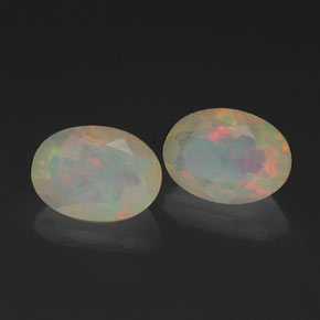  ct natürliche mehrfarbiger Opal-Edelsteine, Transparent, Transparent / Lichtdurchlässig