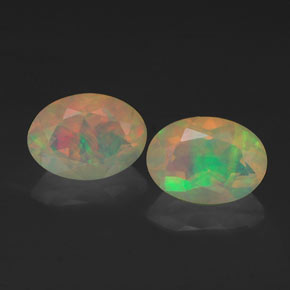  ct natürliche mehrfarbiger Opal-Edelsteine, Transparent, Transparent / Lichtdurchlässig