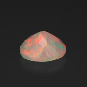 1,36 ctw natürlicher mehrfarbiger Opal, Transparent, Transparent / Lichtdurchlässig