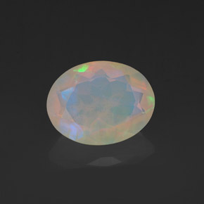 1,11 ctw natürlicher mehrfarbiger Opal, Transparent, Transparent / Lichtdurchlässig