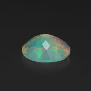 1,18 ctw natürlicher mehrfarbiger Opal, Oval Schliff, Transparent