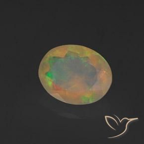 9,17 ctw natürlicher Mehrfarbig Opal, Oval, Transparent
