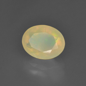 1,24 ctw natürlicher mehrfarbiger Opal, Oval Schliff, Lichtdurchlässig