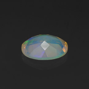 0,99 ctw natürlicher mehrfarbiger Opal, Oval Schliff, Transparent