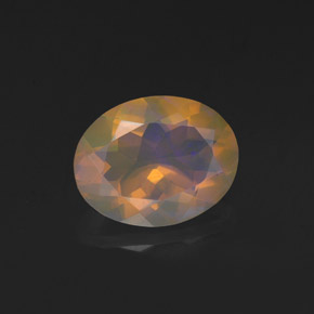 1,14 ctw natürlicher mehrfarbiger Opal, Oval Schliff, Transparent
