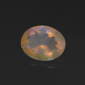 1,14 ctw natürlicher mehrfarbiger Opal, Oval Schliff, Transparent