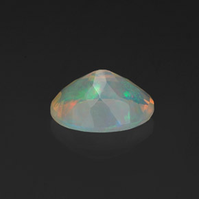1,08 ctw natürlicher mehrfarbiger Opal, Oval Schliff, Transparent