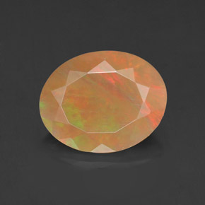 1,43 ctw natürlicher mehrfarbiger Opal, Oval Schliff, Lichtundurchlässig