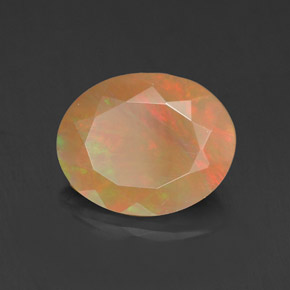 1,43 ctw natürlicher mehrfarbiger Opal, Oval Schliff, Lichtundurchlässig