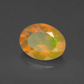 1,21 ctw natürlicher mehrfarbiger Opal, Oval Schliff, Transparent