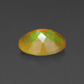 1,21 ctw natürlicher mehrfarbiger Opal, Oval Schliff, Transparent