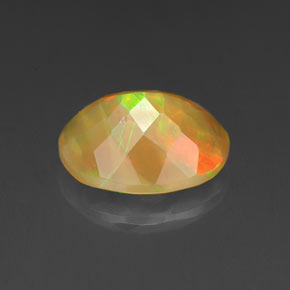 1,50 ctw natürlicher mehrfarbiger Opal, Transparent, Transparent / Lichtdurchlässig