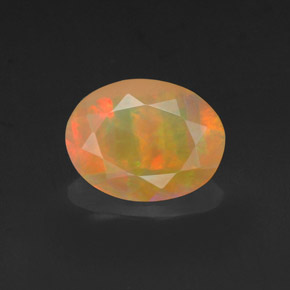 0,97 ctw natürlicher mehrfarbiger Opal, Oval Schliff, Lichtundurchlässig