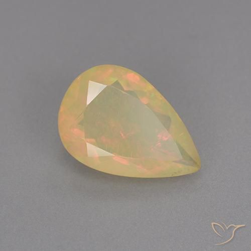 9,17 ctw natürlicher Mehrfarbig Opal, Birnenform, Transparent