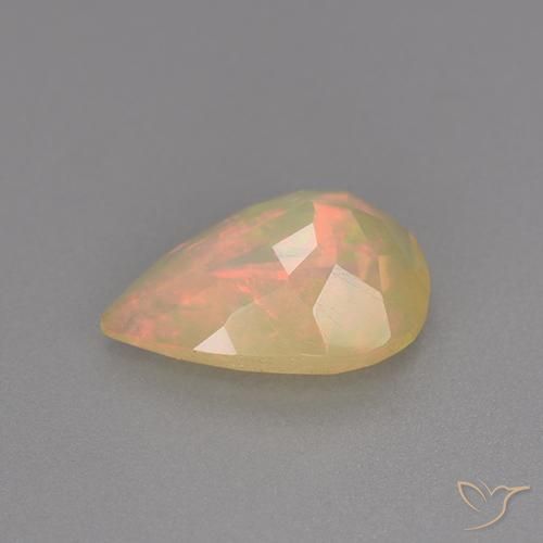 9,17 ctw natürlicher Mehrfarbig Opal, Birnenform, Transparent