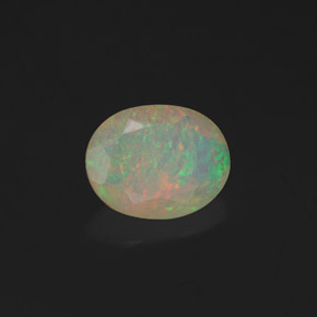 0,98 ctw natürlicher mehrfarbiger Opal, Transparent, Transparent / Lichtdurchlässig