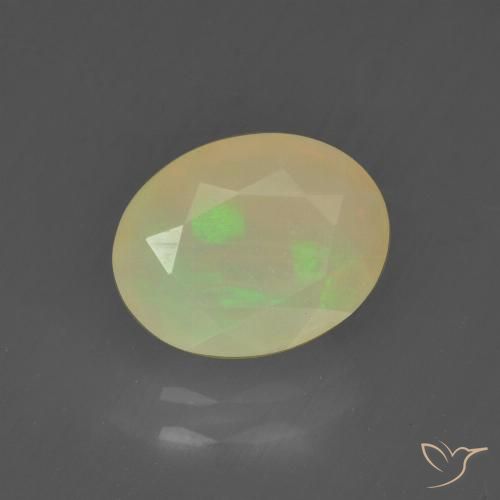 1.09ct Natürlicher Mehrfarbig Opal, Oval, Lichtdurchlässig