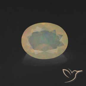 1.02ct Natürlicher Mehrfarbig Opal, Oval, Transparent, Photo A