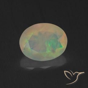 1.16ct Natürlicher Mehrfarbig Opal, Oval, Transparent