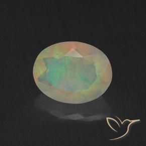 9,17 ctw natürlicher Mehrfarbig Opal, Oval, Transparent