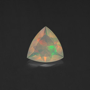 0,74 ctw natürlicher mehrfarbiger Opal, Trillion, Transparent