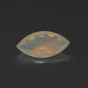 0,88 ctw natürlicher mehrfarbiger Opal, Marquise, Transparent