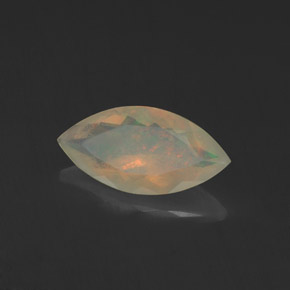 0,88 ctw natürlicher mehrfarbiger Opal, Marquise, Transparent