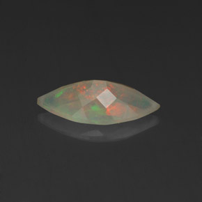 0,88 ctw natürlicher mehrfarbiger Opal, Marquise, Transparent