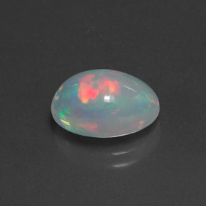 2,46 ctw natürlicher mehrfarbiger Opal, Oval Schliff, Transparent