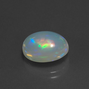 2,90 ctw natürlicher mehrfarbiger Opal, Oval Schliff, Transparent