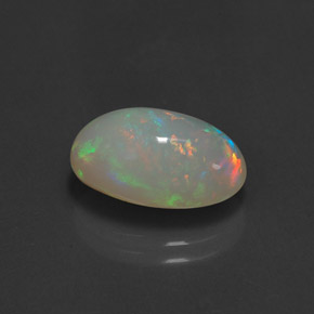 4,21 ctw natürlicher mehrfarbiger Opal, Transparent, Transparent / Lichtdurchlässig