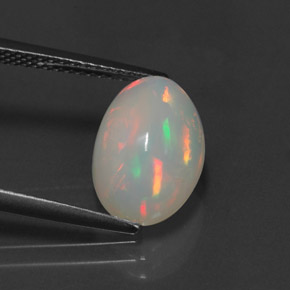 2,98 ctw natürlicher mehrfarbiger Opal, Transparent, Transparent / Lichtdurchlässig