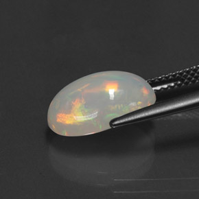2,98 ctw natürlicher mehrfarbiger Opal, Transparent, Transparent / Lichtdurchlässig